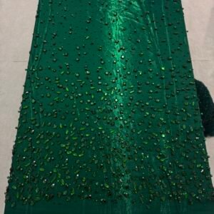 Lace perlée crystal